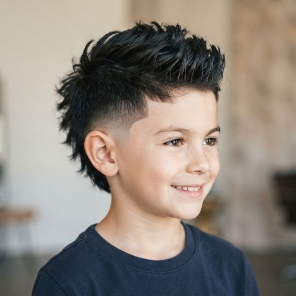 Burst Fade Faux Hawk