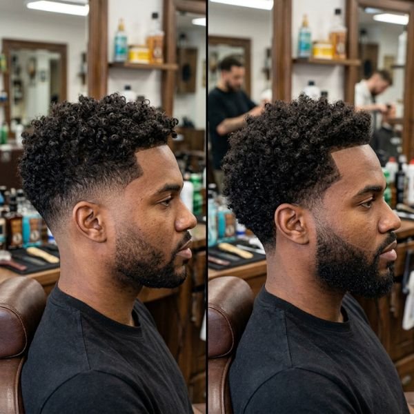 Low Taper Fade Styles for Curly Hair