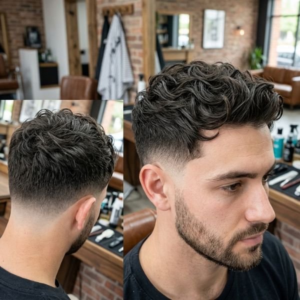 Messy Wavy Low Taper Fade