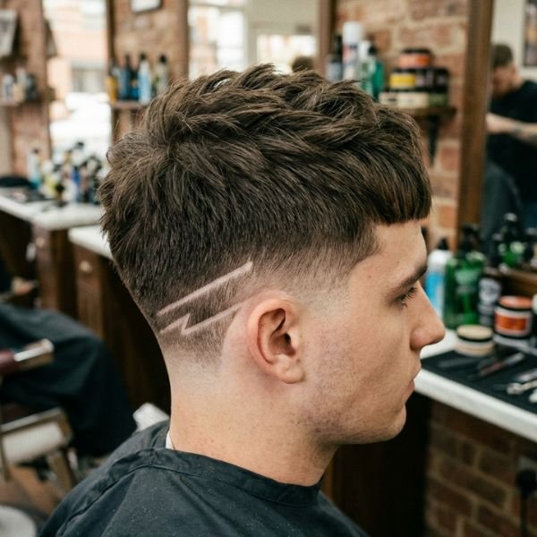French Crop Low Taper with Design