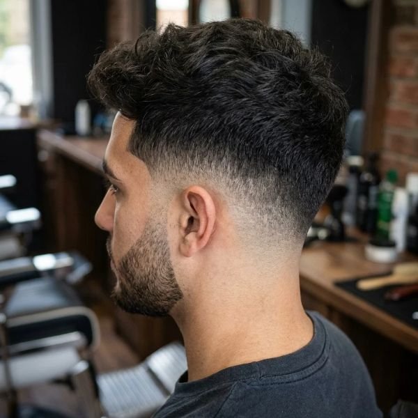 Mid taper fade