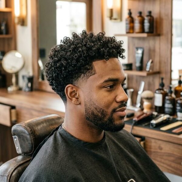 Low Taper Fade Is Perfect For Curly Hair_