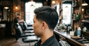 Low Taper Fade Haircut for Straight Hair