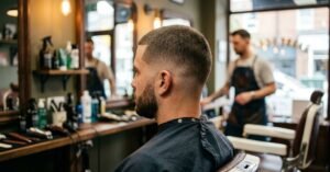 Low taper fade buzz cut